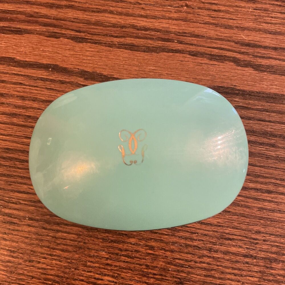 VINTAGE TURQUOISE GUERLAIN Plastic Soap, Box Dish Travel